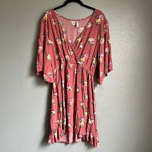 Faux wrap dress